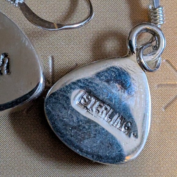 🍬 Sterling Silver Hershey’s Kiss Earrings – Hook Style - Picture 5 of 6